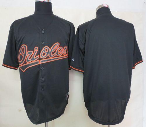 Orioles Blank Black Fashion Stitched MLB Jersey - Click Image to Close